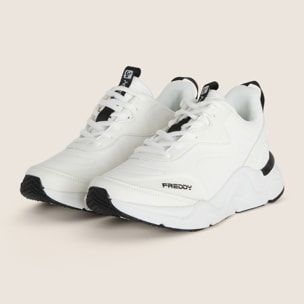 Sneakers Donna Chunky in Similpelle Nubuk con Suola EVA