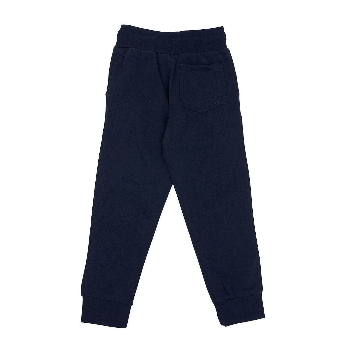 Pantalones de sudadera básicos con logo grande para niños