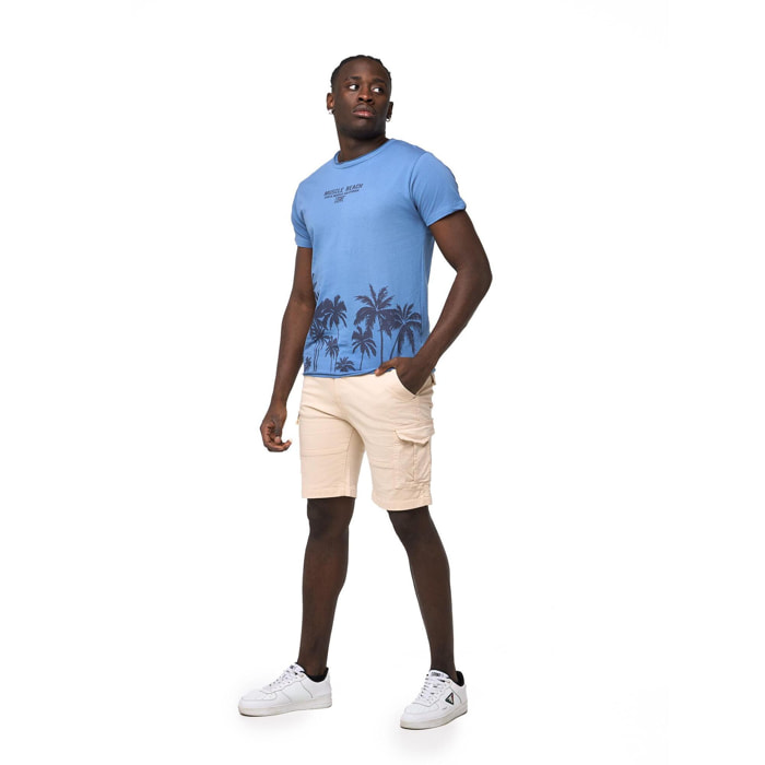 Pantaloncini cargo da uomo con tasconi Leone Beach