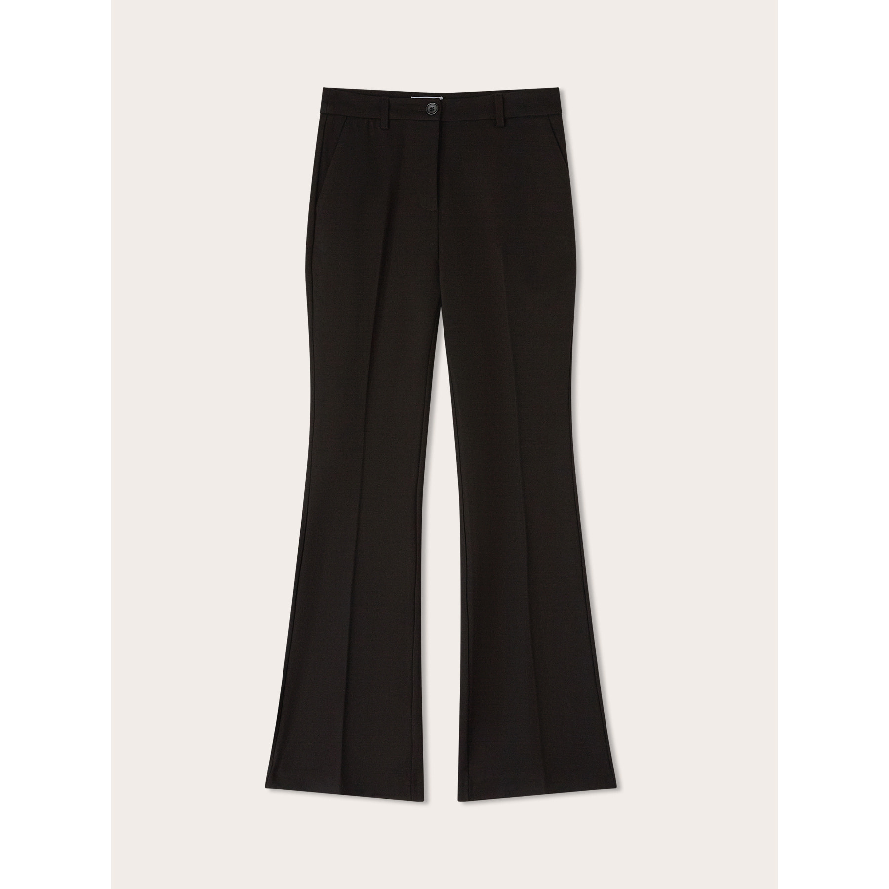 Motivi - Pantaloni flare in punto milano - Nero