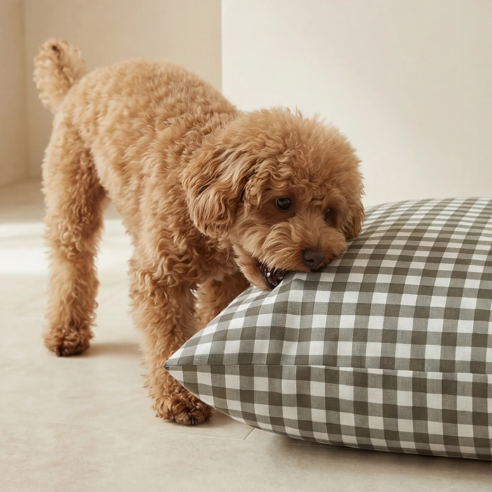 Lit pour animaux déhoussable et antitaches Aielo Marron