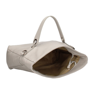 Borsa a spalla convertibile in zaino da donna In Vera pelle Made in Italy 34x21x12 cm