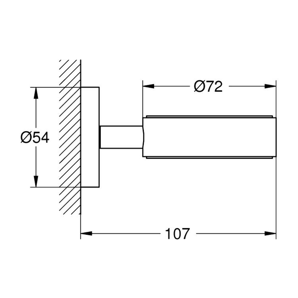 Cadre support Essentials finition Hard Graphite brossé