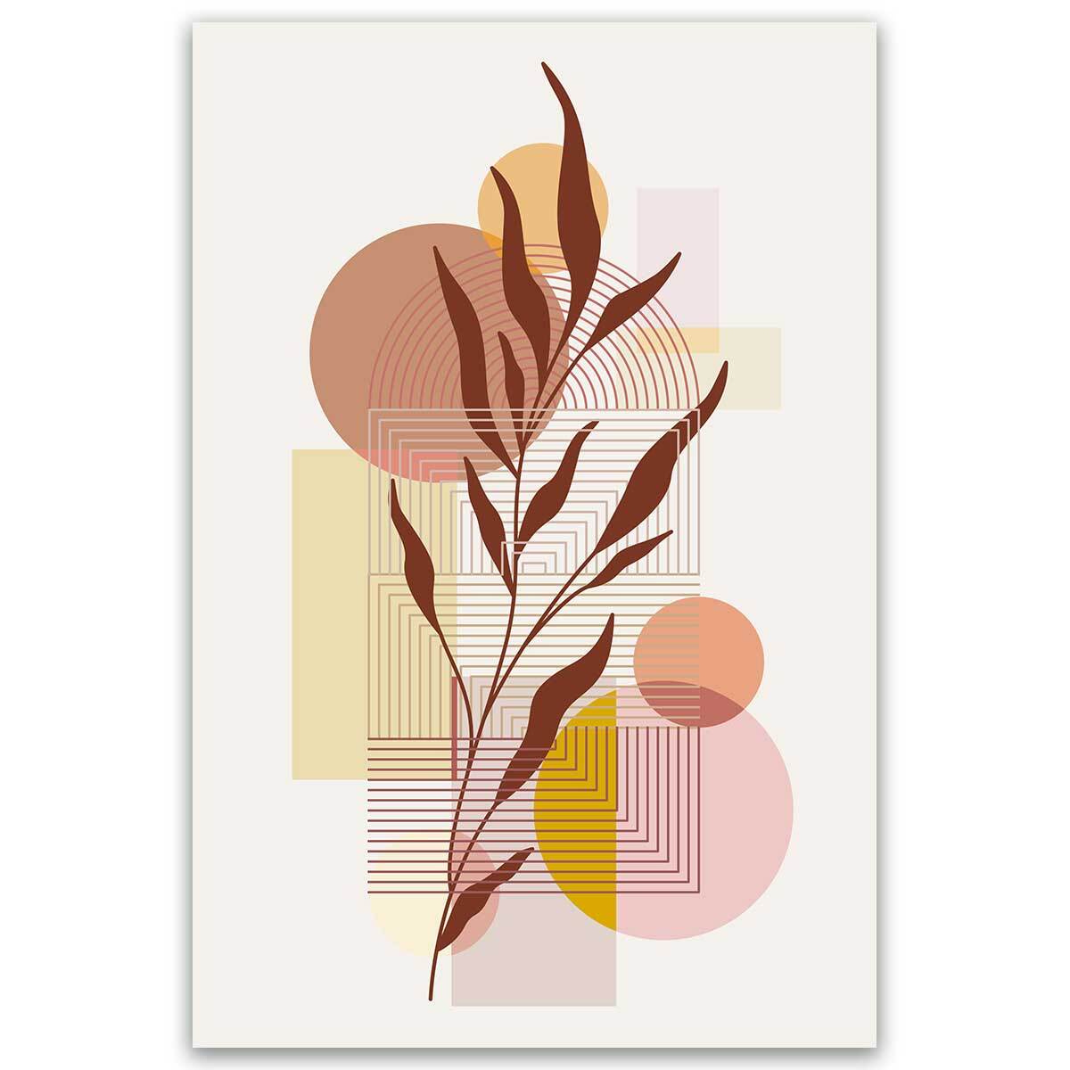 Tableau botanique abstrait moderne Toile imprimée