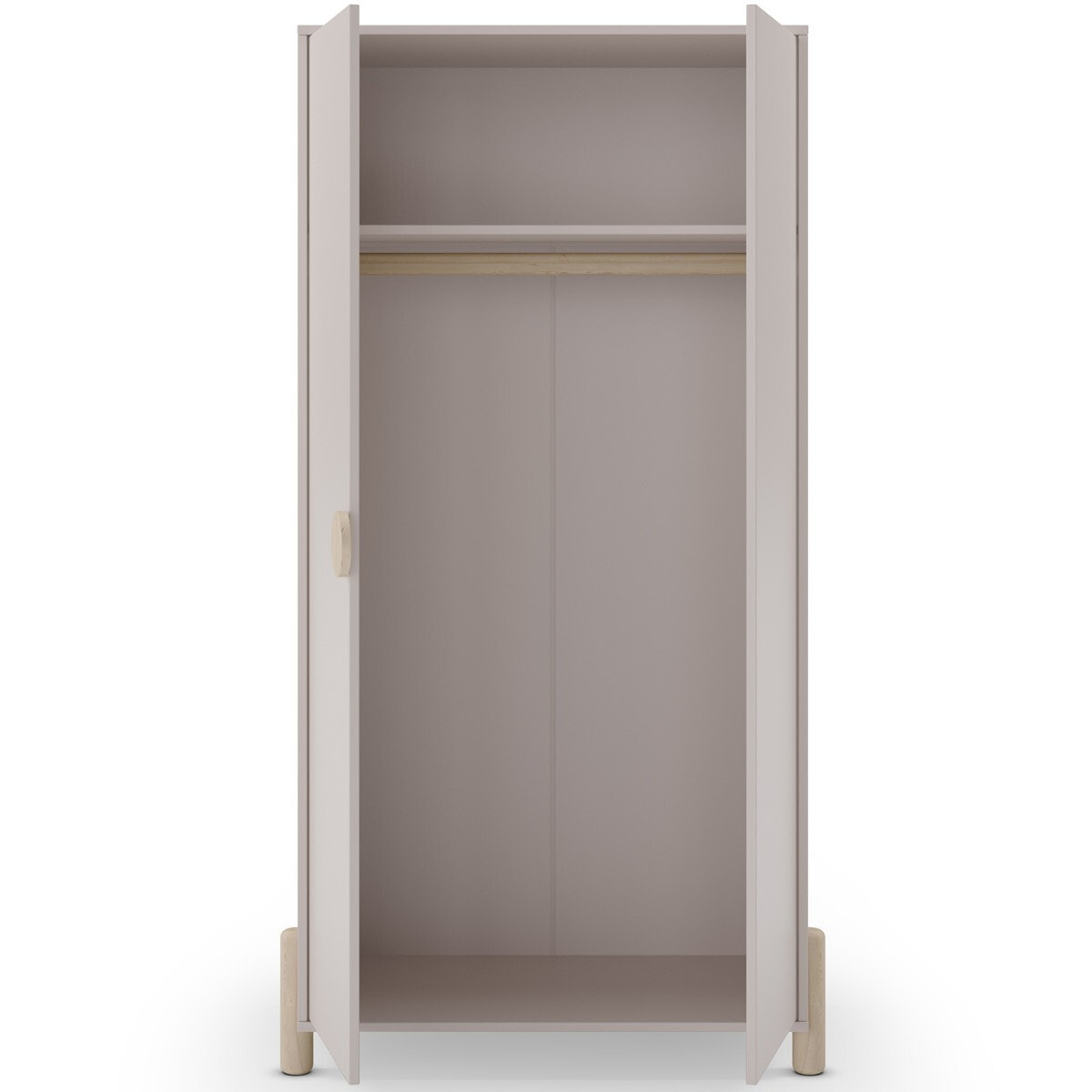Armoire enfant 2 portes en bois - BASTIEN
