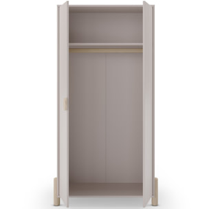 Armoire enfant 2 portes en bois - BASTIEN