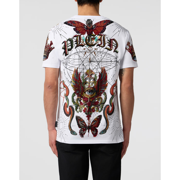 PHILIPP PLEIN Round Neck T-Shirt Tattoo Stones