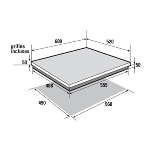 Plaque gaz SAUTER SPG4466B