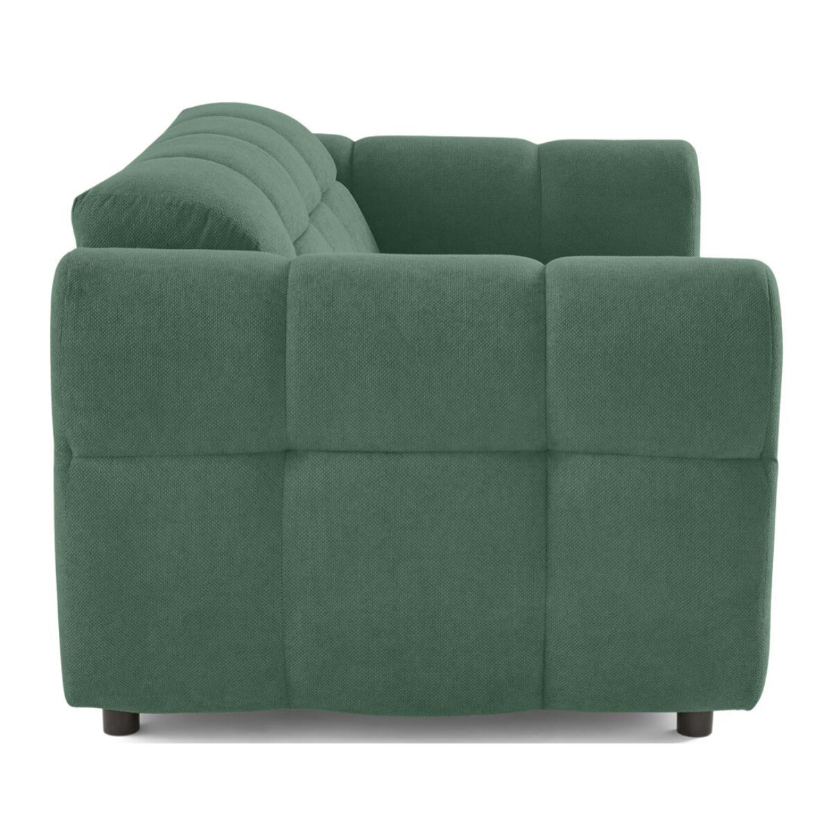Ray - canapé droit 2 places en tissu texturé - Vert sauge