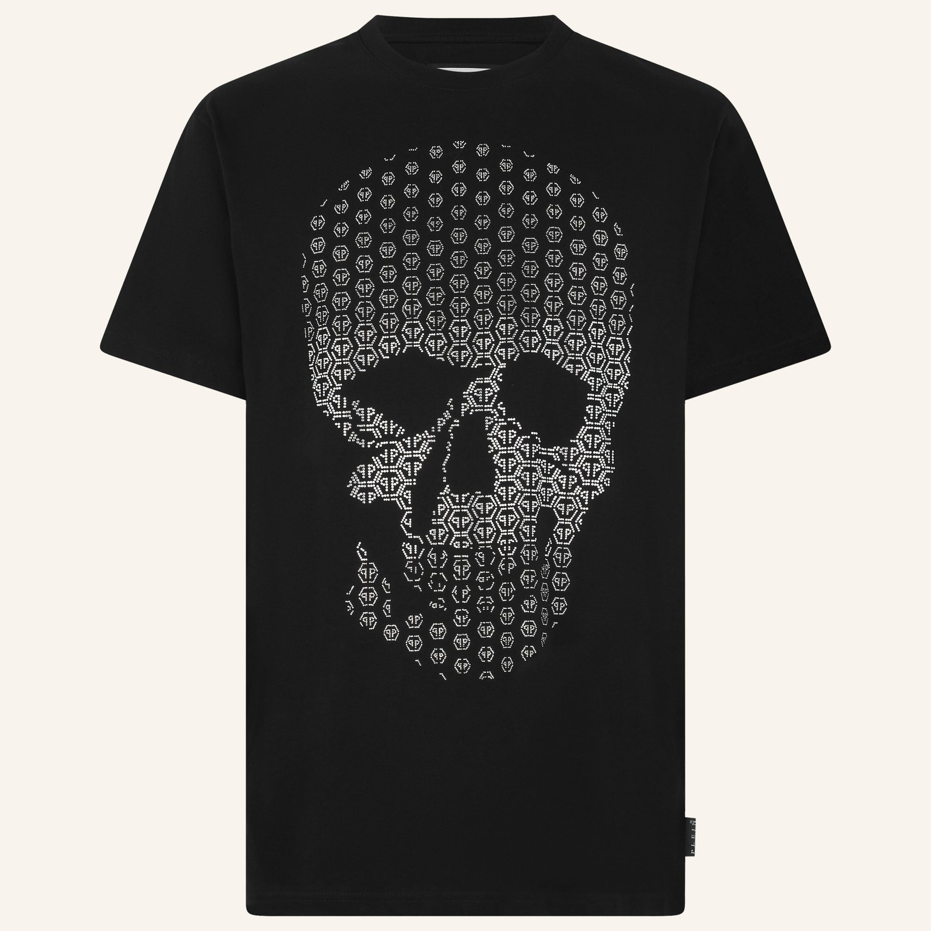 PHILIPP PLEIN Camiseta de cuello redondo y manga corta SKULL