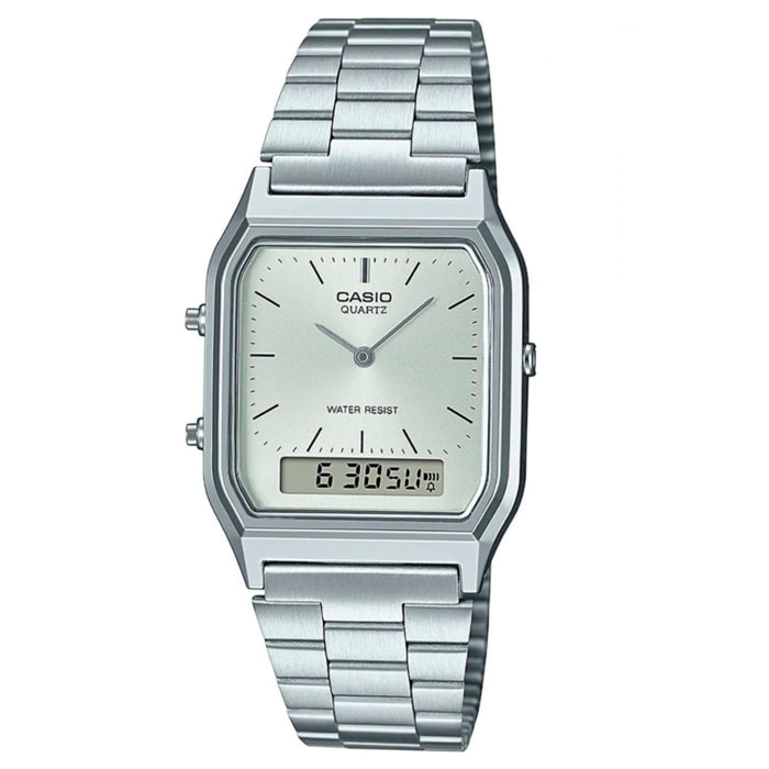 Reloj Casio AQ-230A-7A Unisex Analogico/digital Cuarzo con Correa de Acero inoxidable