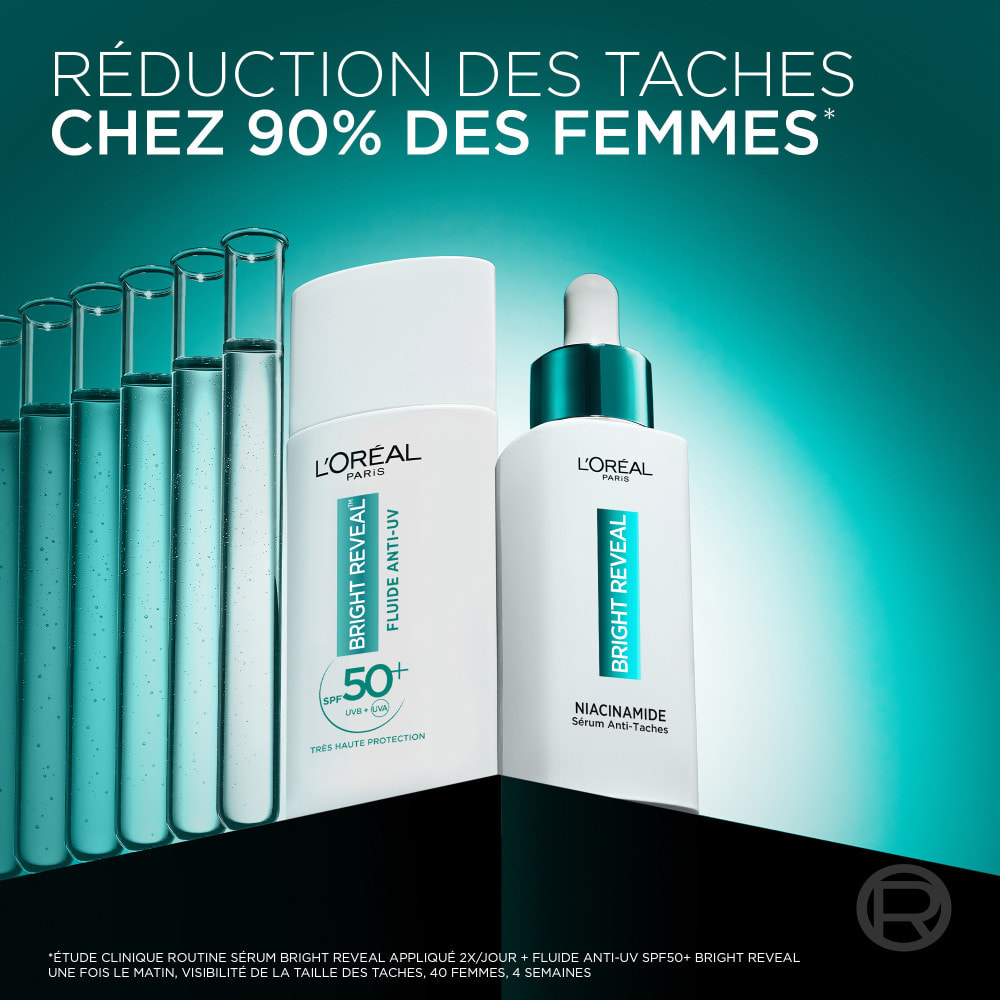 L'Oréal Paris Bright Reveal Fluide Anti-UV SPF50+ Anti-Taches Niacinamide 50ml
