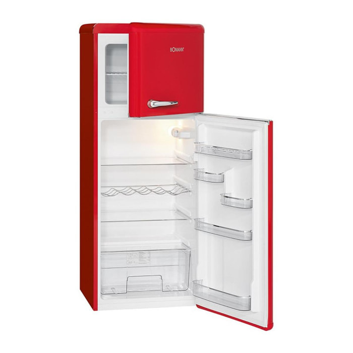 Réfrigérateur et congélateur 208L retro rouge DTR 353.1 rouge