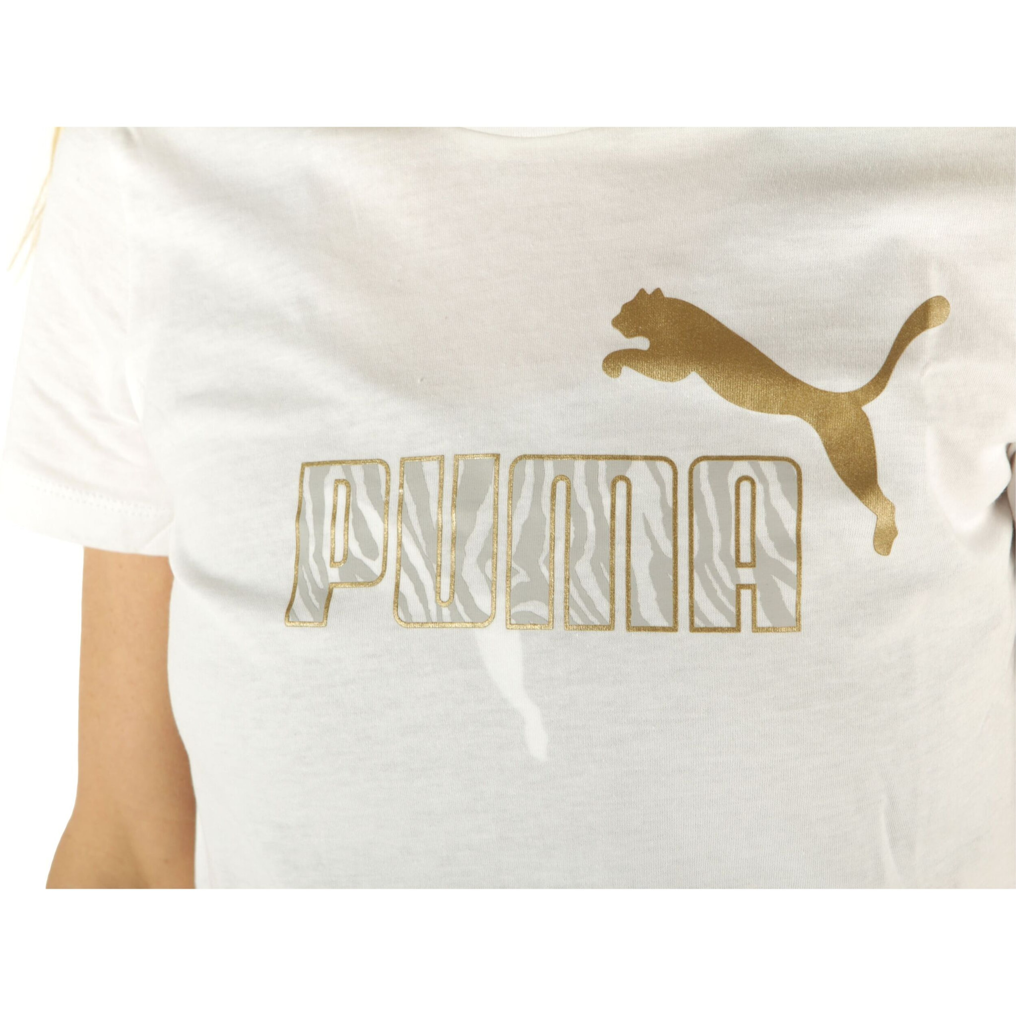 T-Shirt Puma Graphic Tee Bianco