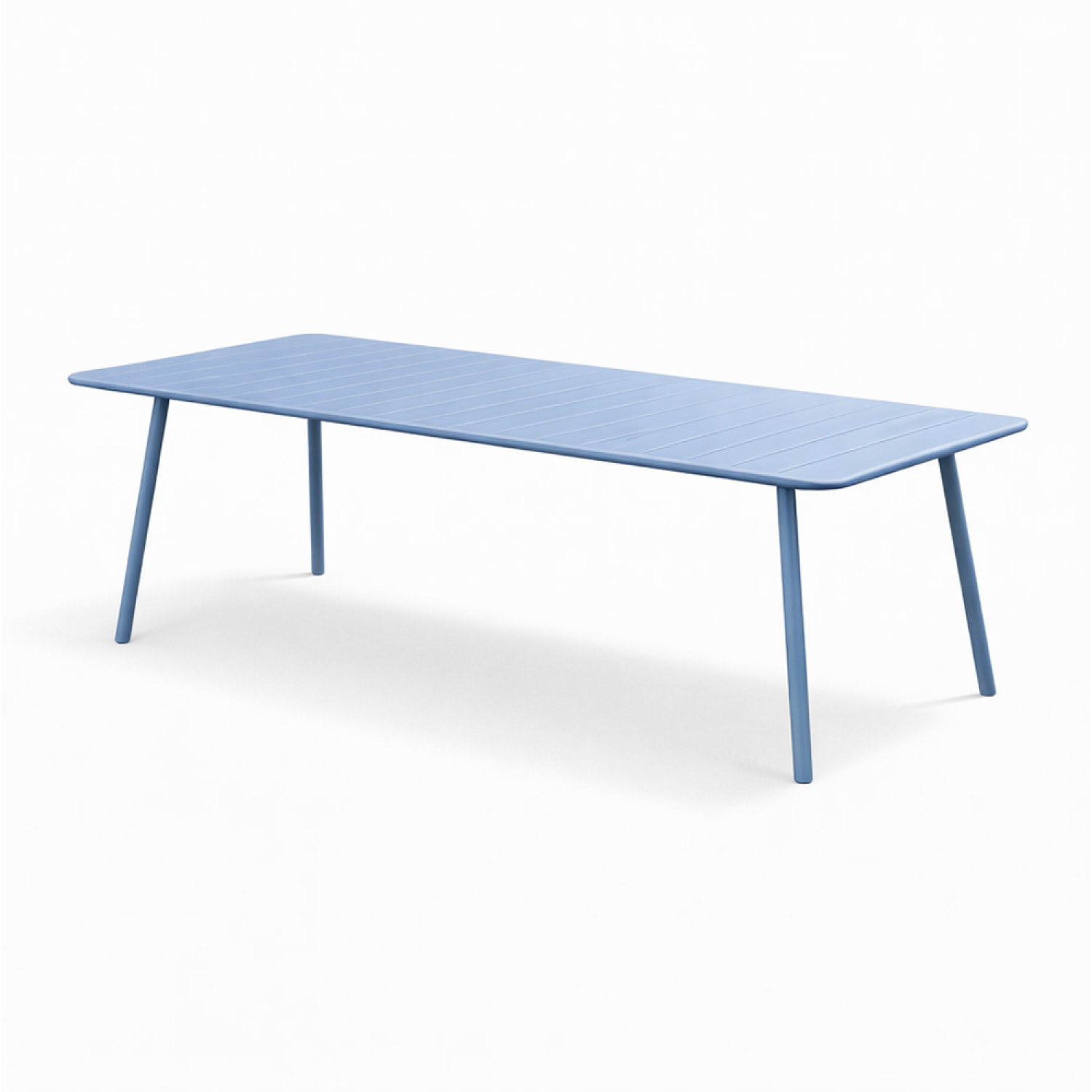 EVORA Table de jardin 8/10 places 200cm bleu