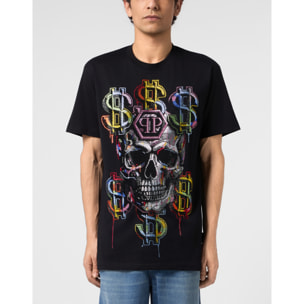 PHILIPP PLEIN Camiseta de cuello redondo y manga corta SKULL
