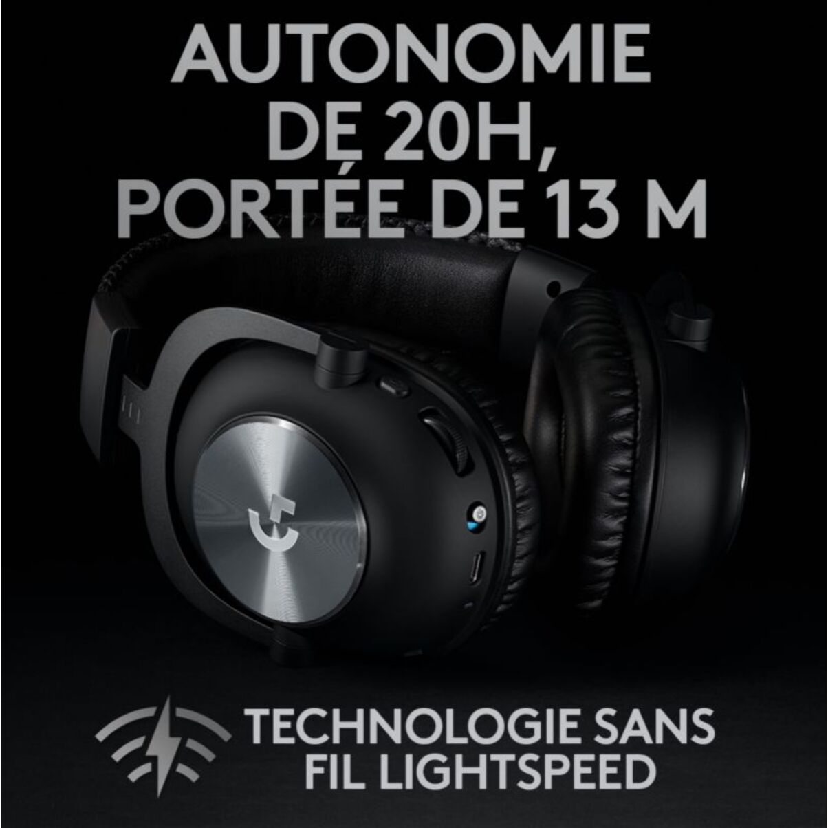 Casque gamer LOGITECH G PRO X WIRELESS Lighspeed