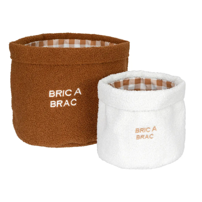 Lot de 2 paniers enfant Cali bouclette D29/36cm