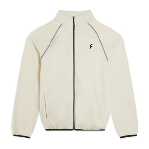 Felpa Uomo zip e Collo Alto con Maniche Raglan