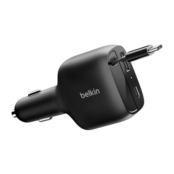 Chargeur allume cigare BELKIN 75W avec cable retractable