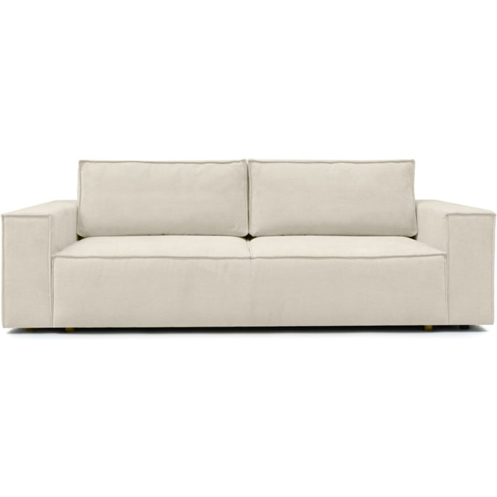 Canapé convertible 3 places en tissu chenille - HARPER