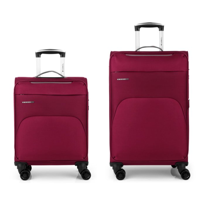 Juego de maletas (cabina y mediana) Zambia blandas con capacidad de 103 L