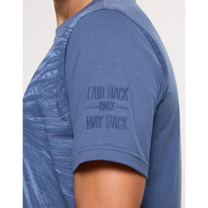 Camiseta Manga Corta Azul - Nunobet