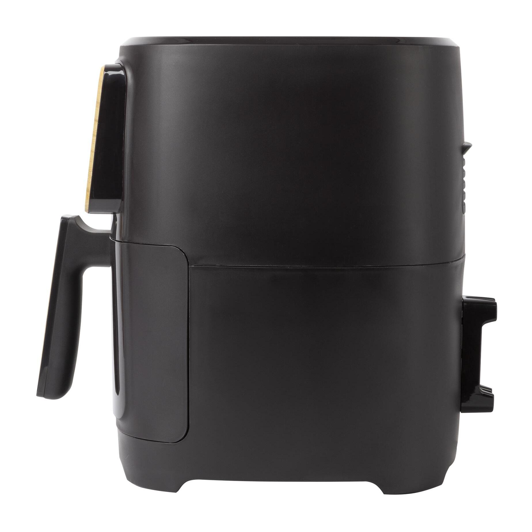 Freidora de aire de 1800W y 6,9L con 8 programas de cocción, revestimiento cerámico y ajuste de temperatura CHARCOAL Bergner