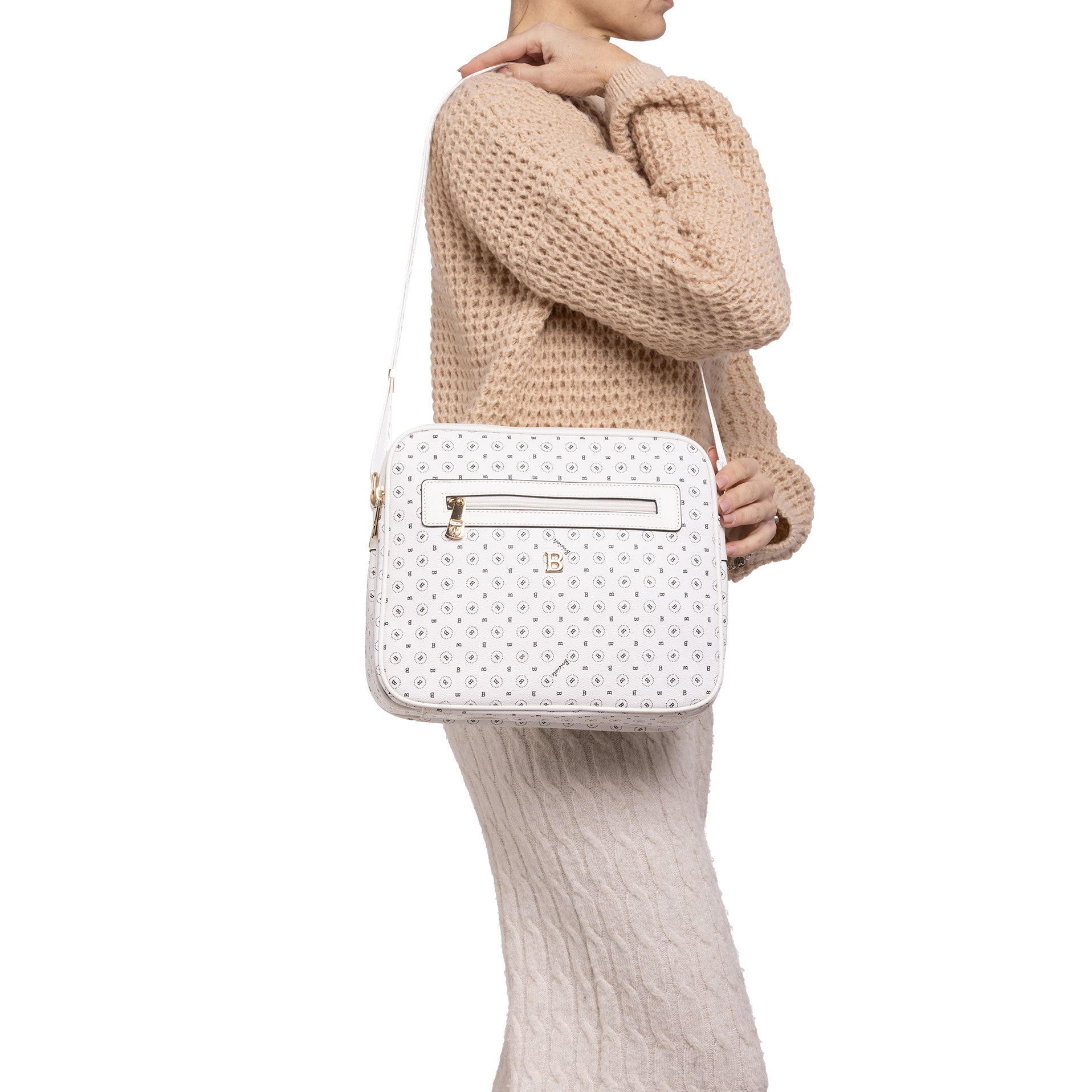 Borsa a tracolla  da donna ecopelle Prodotto Vegano 24x29x11 cm