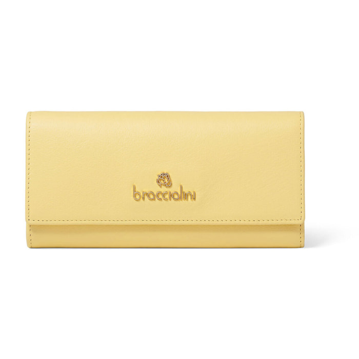 Portafoglio  da donna In Vera pelle Made in Italy 19,5x10x3,5 cm