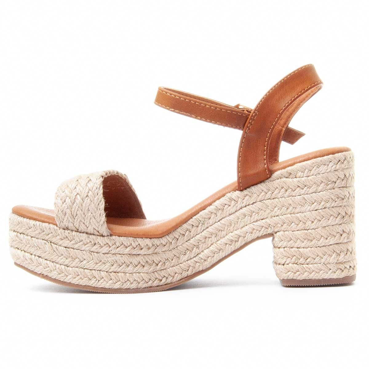 Sandalias de Tacón - Beige - Altura: 6 cm