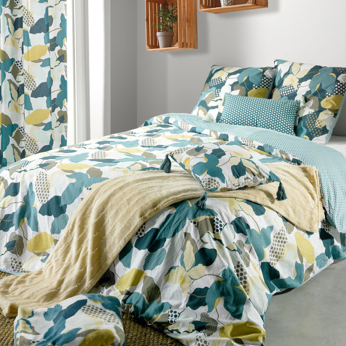 Rideau Oeillet Coton Lobelia Multicolore