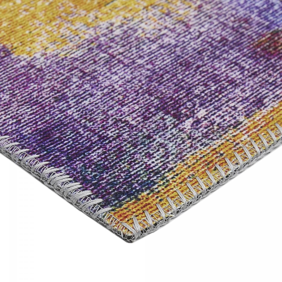 Tapis salon et chambre tissé motif faux uni KESU