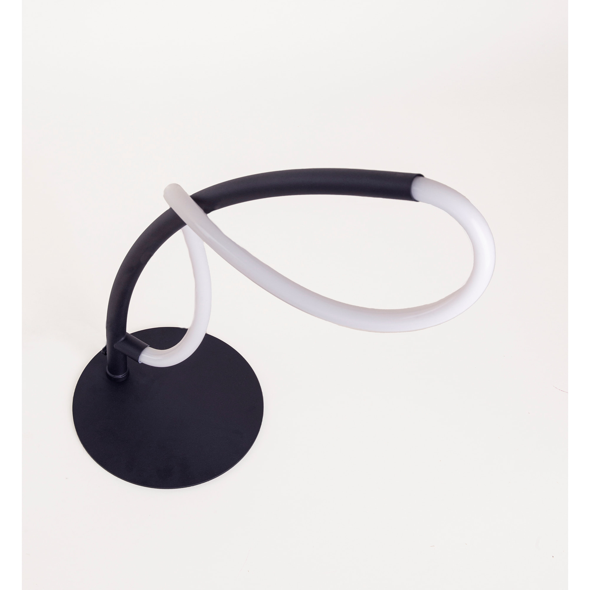 Forlight Sobremesa Tress LED 6.5W Blanco Neutro - 4000K Negro para Interior de Mesa en Oficina, Dormitorio, Salón