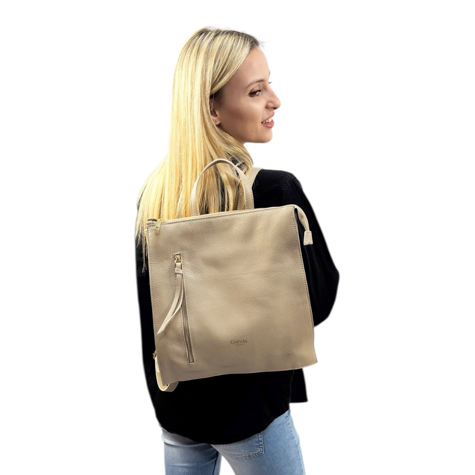 Zaino Cheval Firenze Susanna Taupe Chiaro