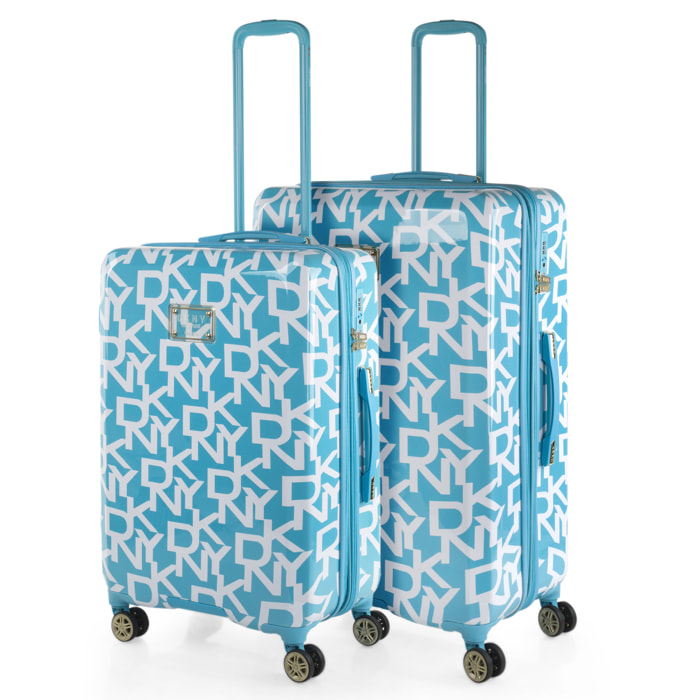 Juego De Maletas Pc Dkny Dkny-626 Signature Hardside Sky Blue