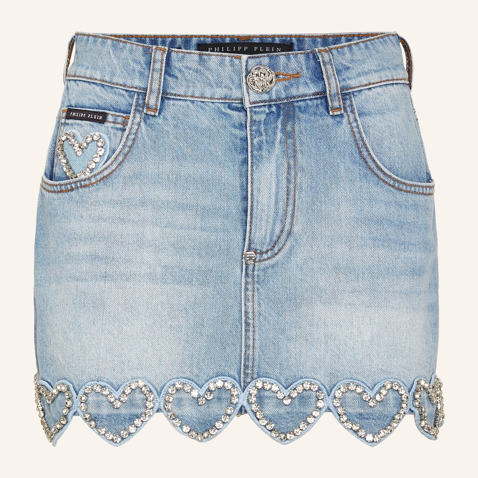 PHILIPP PLEIN Mini Skirt HEART