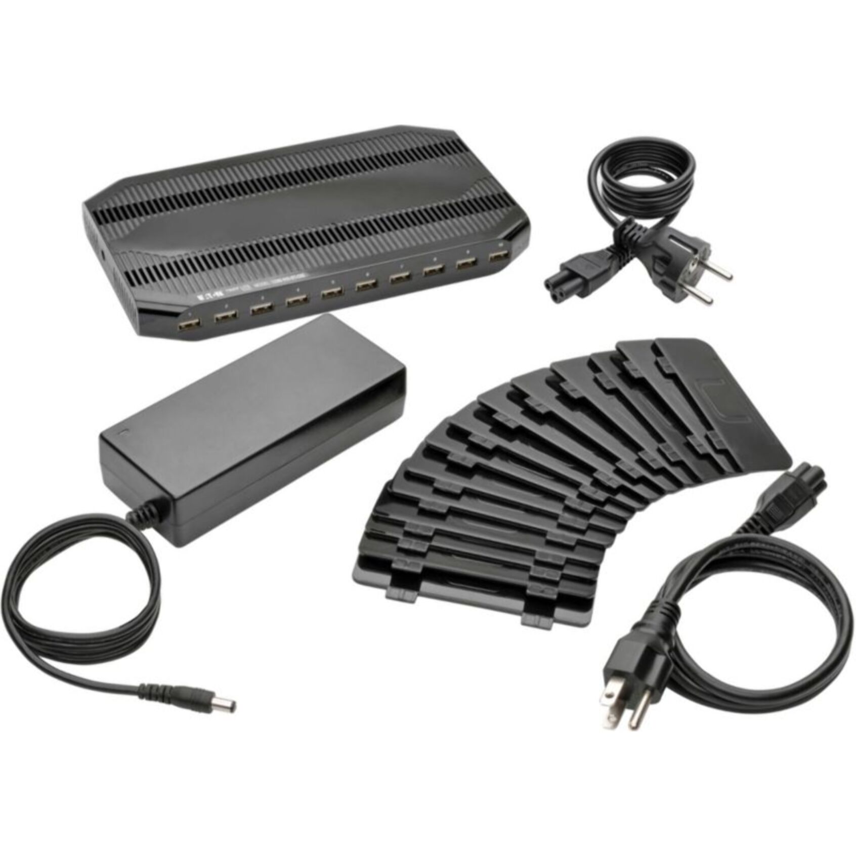 Station d'accueil EATON de recharge 10 ports USB avec supports d