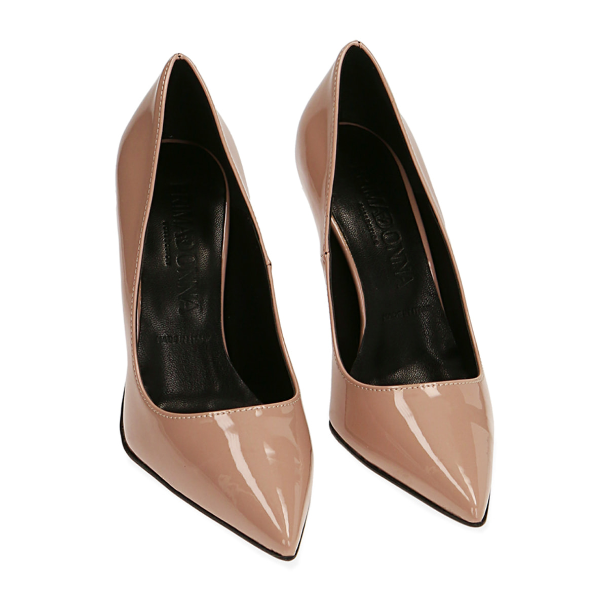 Décolleté nude in vernice, tacco 11 cm