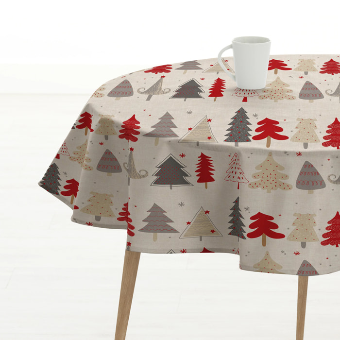 Nappe ronde en résine anti-taches Laponia 52-100