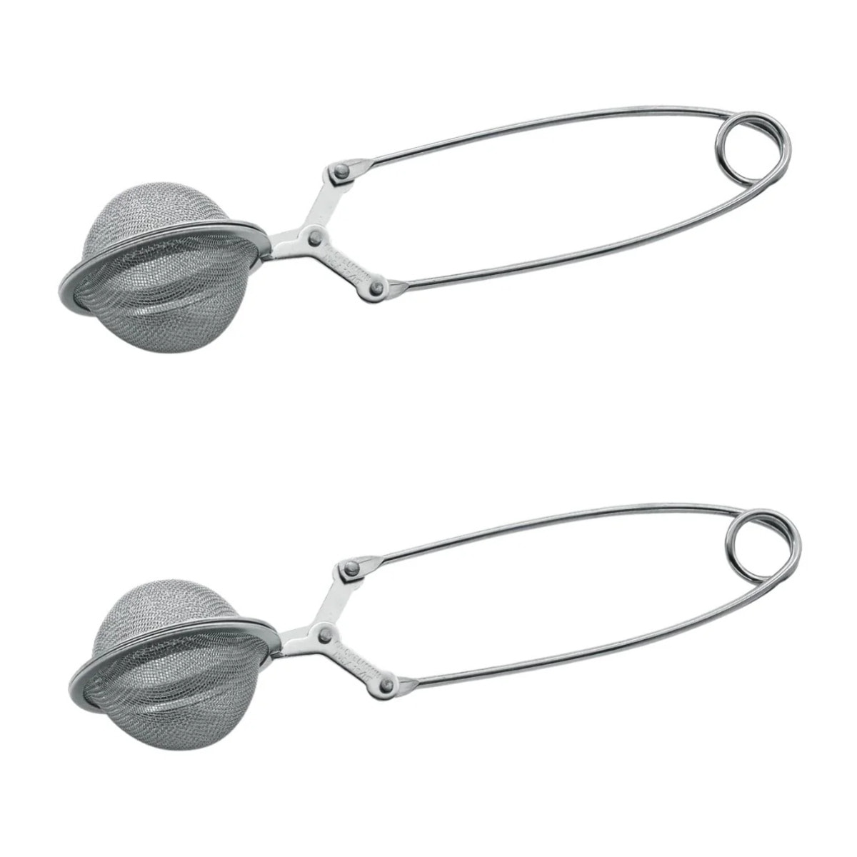 Ensemble de 2 Boules à thé type Pinces à thé en inox 15 cm Fackelmann