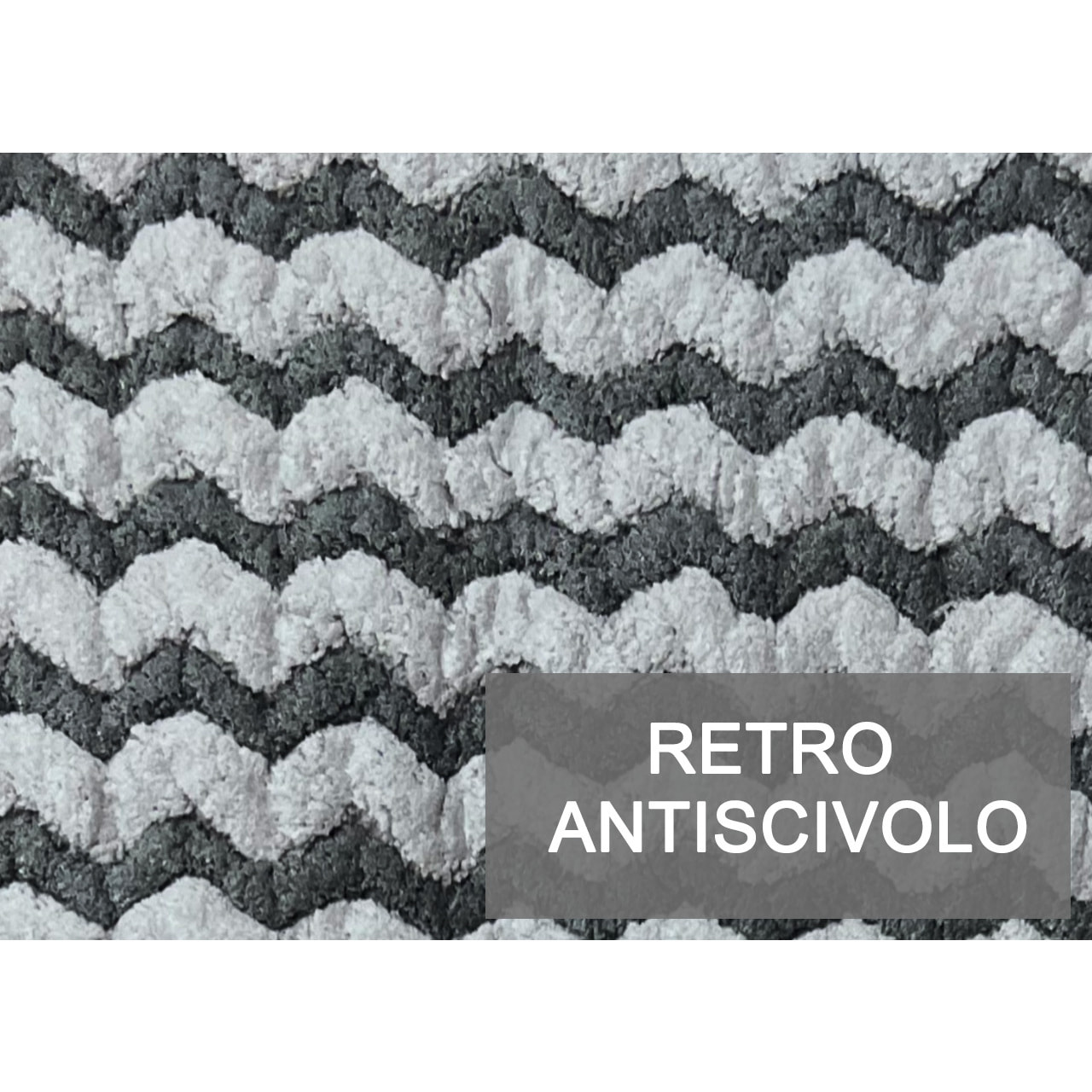 Tappeto Bagno Doccia Antiscivolo Super Assorbente Modello Dots Nero