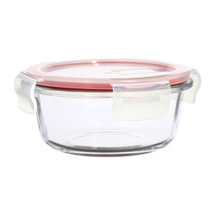 Boîte hermétique ronde 370ml en verre CLEMENTINE
