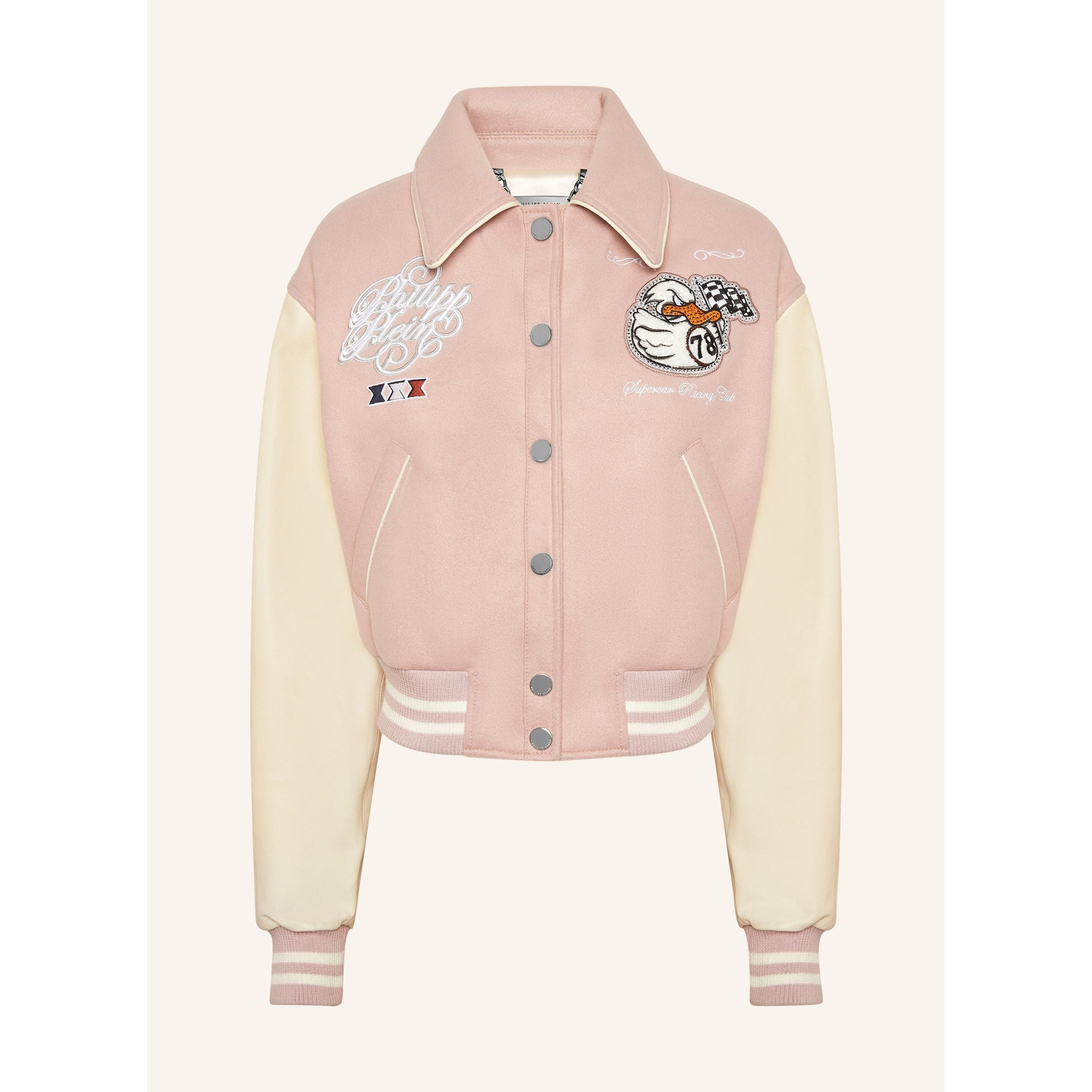 PHILIPP PLEIN Bomber de cuero DUCK