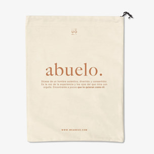 Bolsa Tela Regalo "Abuelo definición" NEW