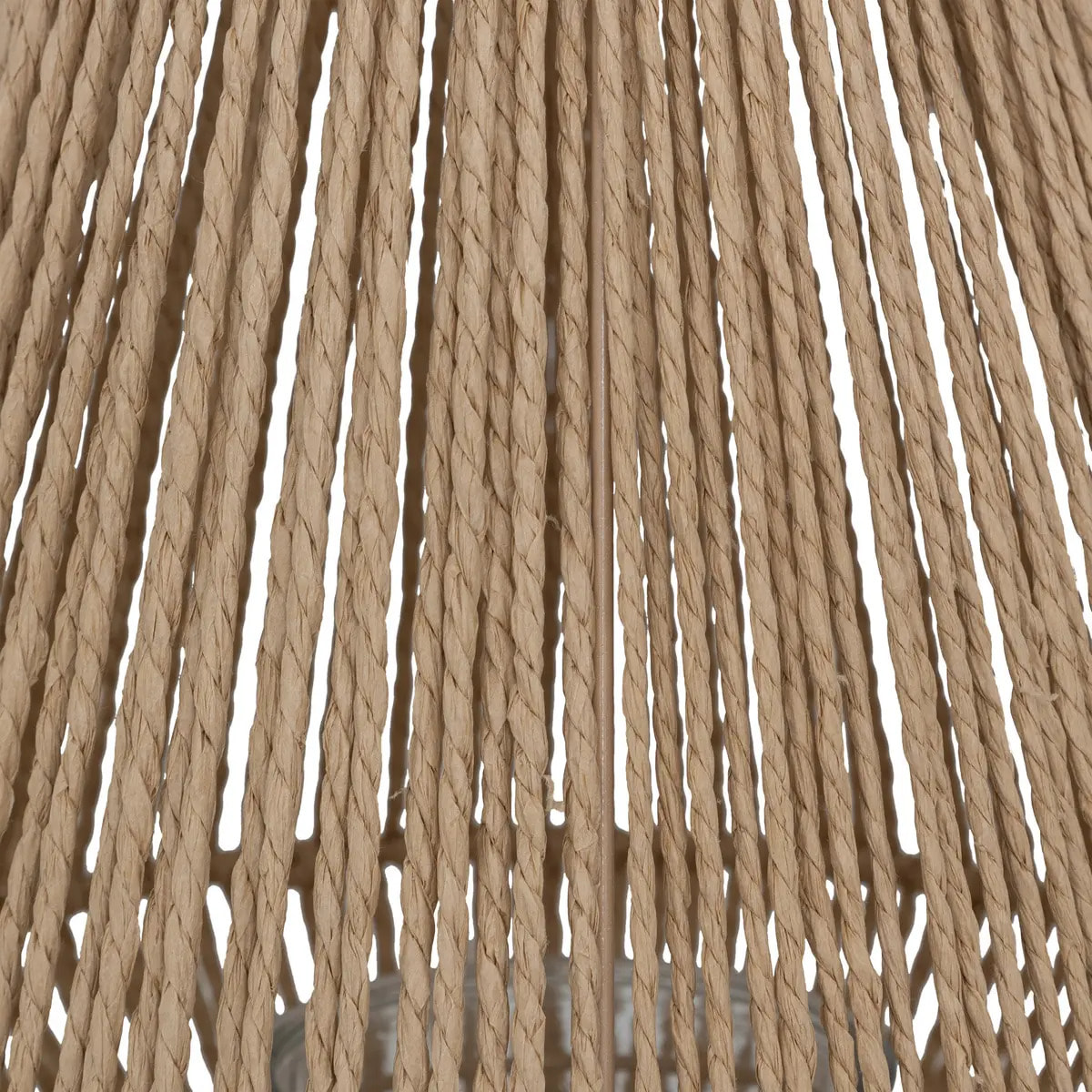 Lanterne "Ross" fibre végétale marron H31cm