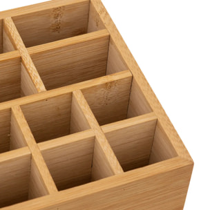 Organiseur miroir 10 compartiment bambou