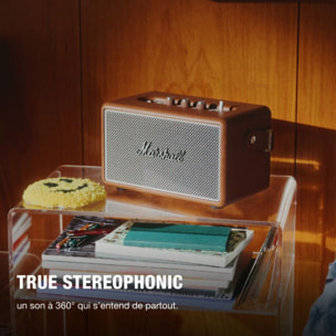 Enceinte portable MARSHALL Kilburn III Marron - Son 360°, Bluetooth, autonomie 50h