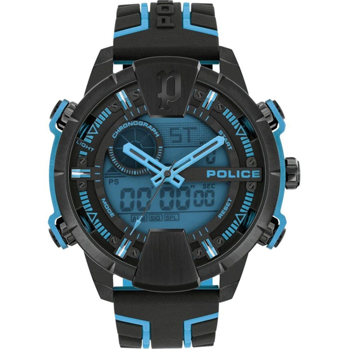 Reloj Police PEWJP2110202 Hombre Analogico/digital Cuarzo con Correa de Silicona