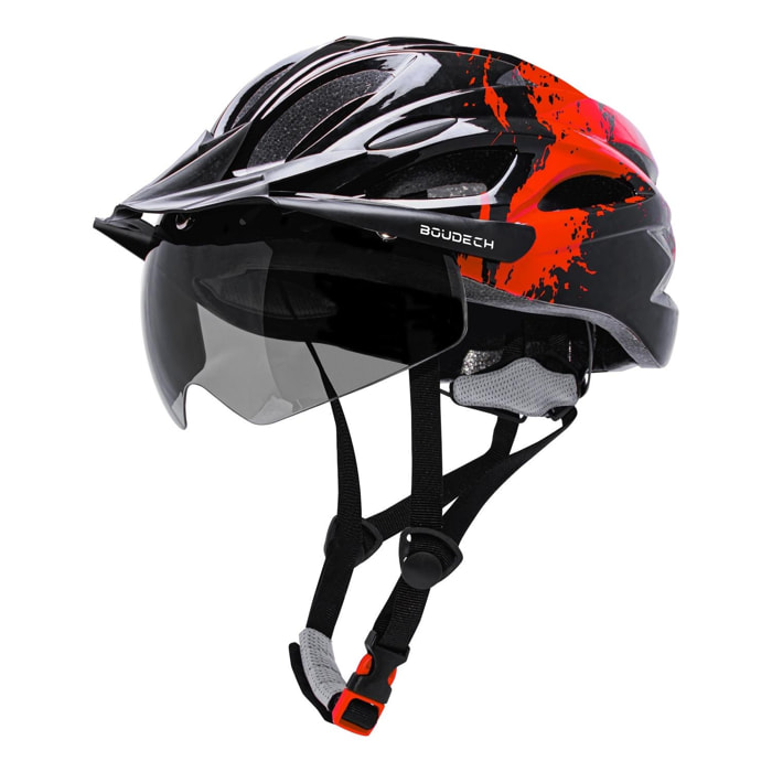 Viper - Casco da bici con visiera, ciclismo, monopattino, skateboard, pattini a rotelle, regolabile, unisex